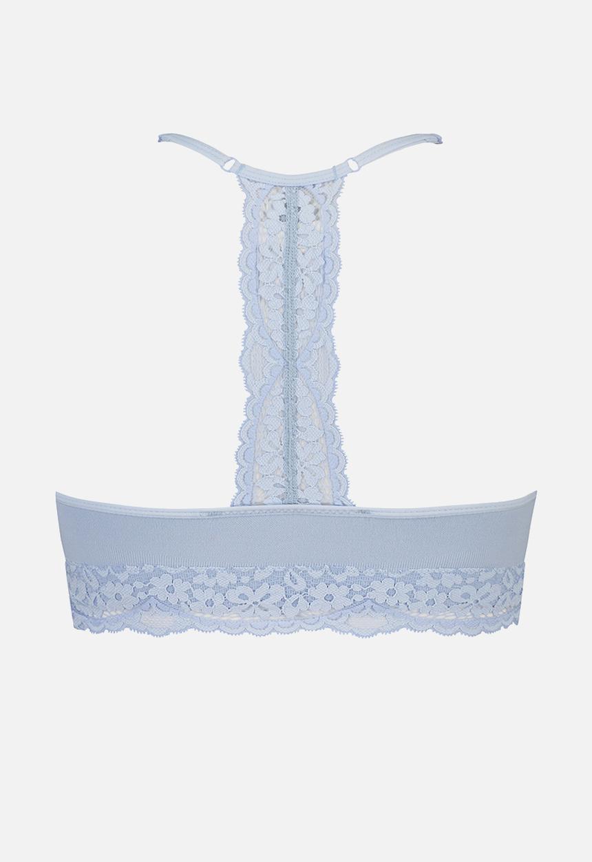 Hunkemoller - Rose seamless ll bra - blue