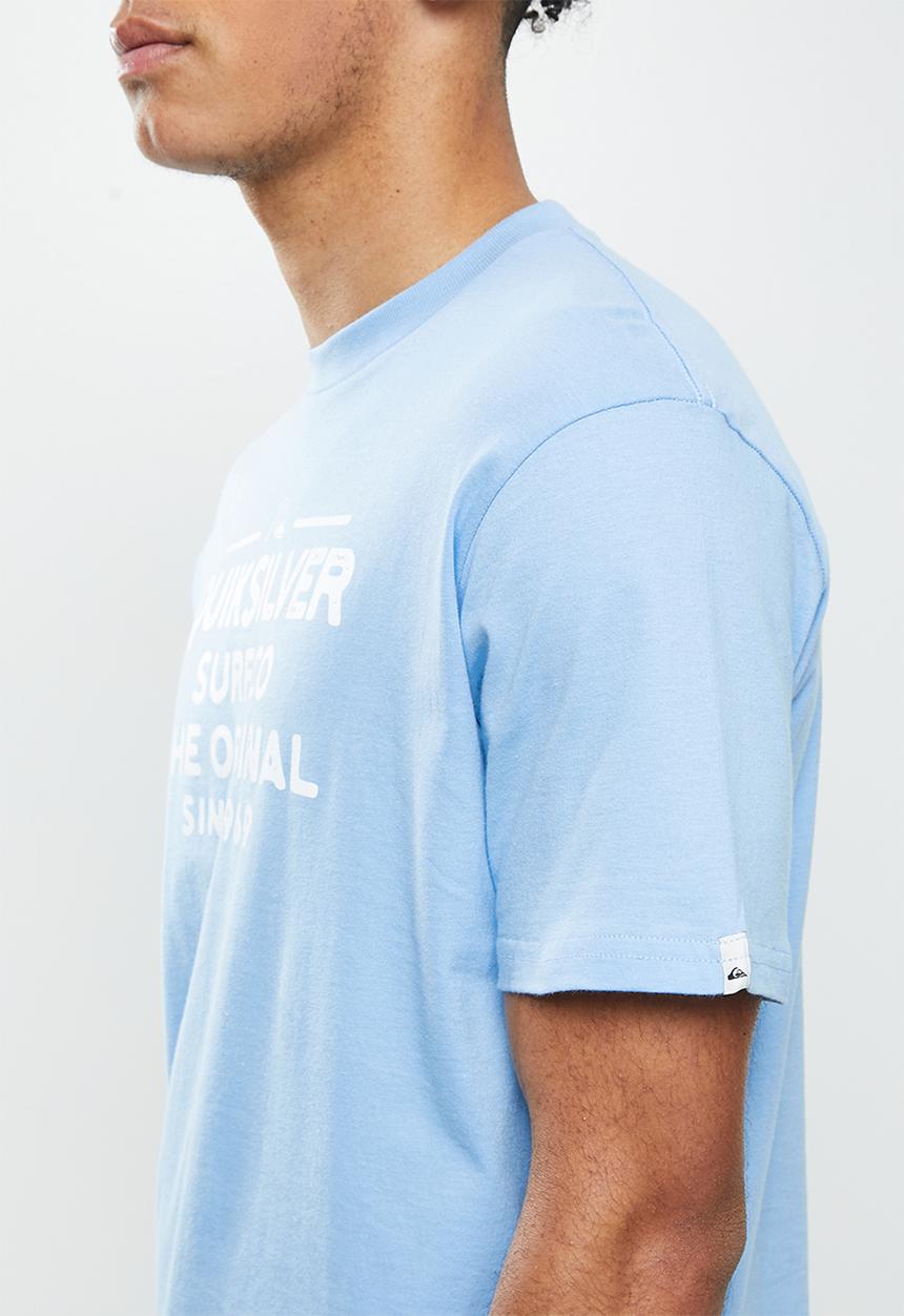 Quiksilver - Feeding line short sleeve tee - airy blue