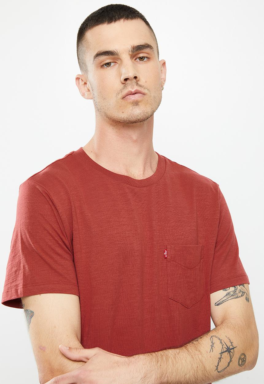 Levi’s® - Ss classic pocket tee - maroon