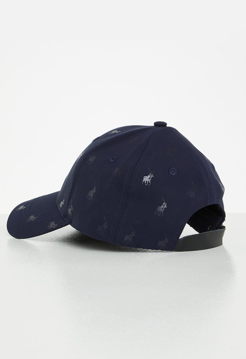 POLO - 6 Panel monogram peak - navy