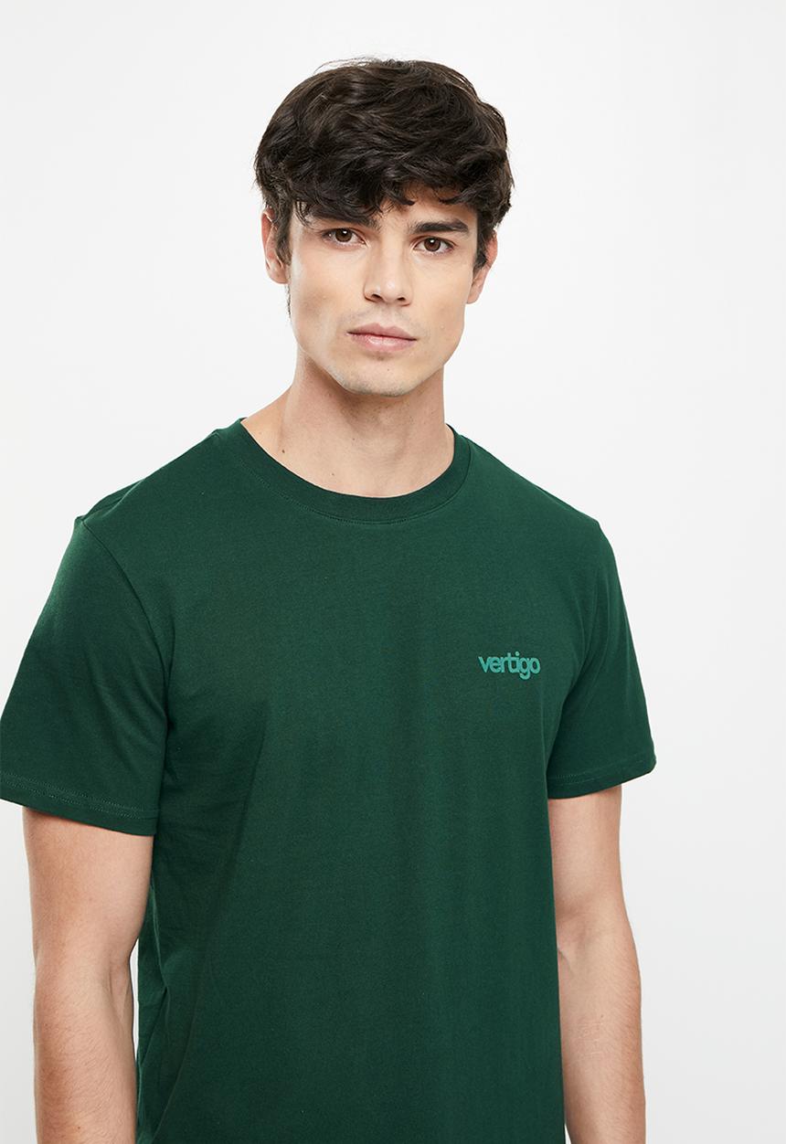 Vertigo - Vertigo flock crew tee - dark sea