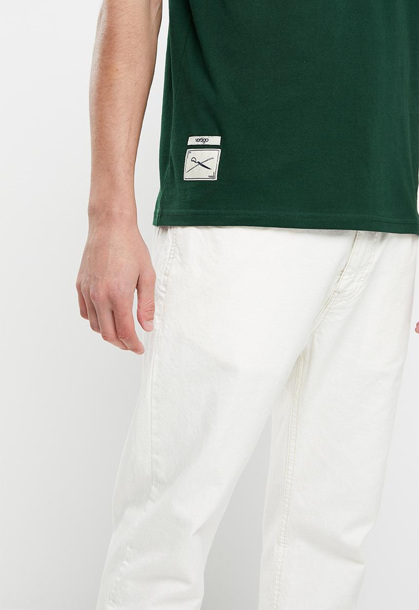 Vertigo - Vertigo flock crew tee - dark sea