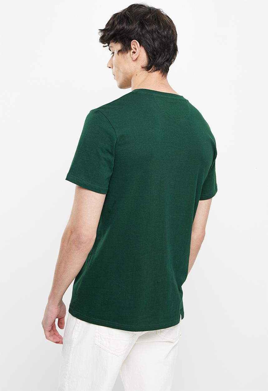Vertigo - Vertigo flock crew tee - dark sea