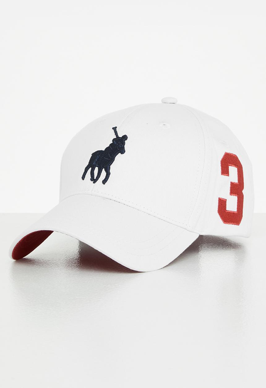POLO - 6 Panel equestrian peak - white