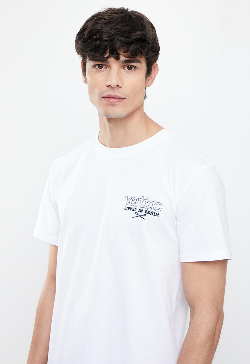 Vertigo - Vertigo graphic printed crew tee - white