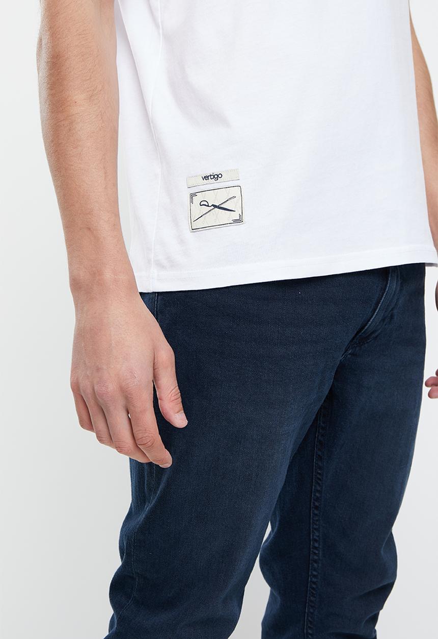 Vertigo - Vertigo graphic printed crew tee - white