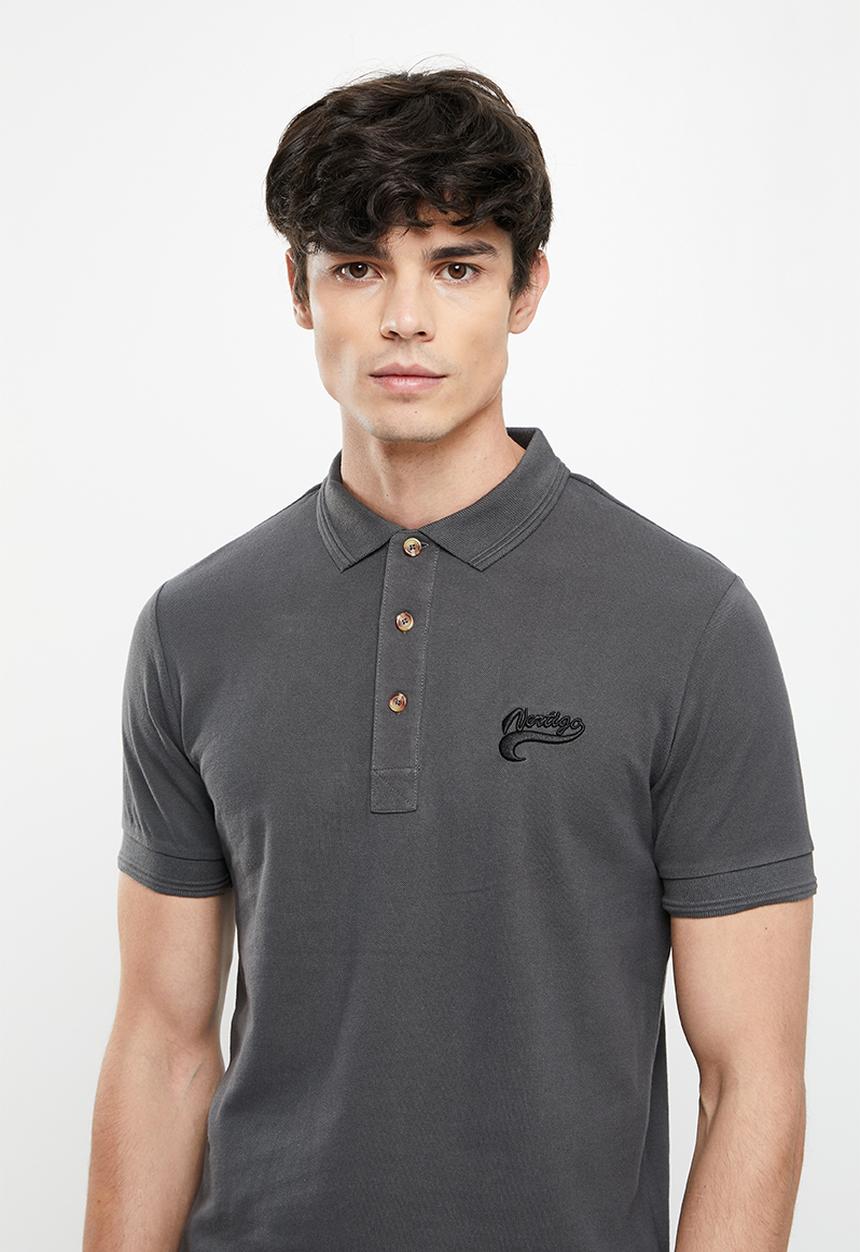 Vertigo - Vertigo embroidered golfer - dark shadow