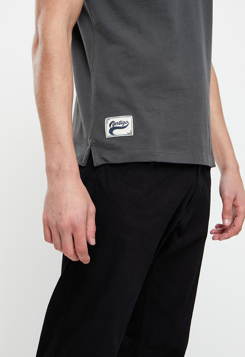 Vertigo - Vertigo embroidered golfer - dark shadow