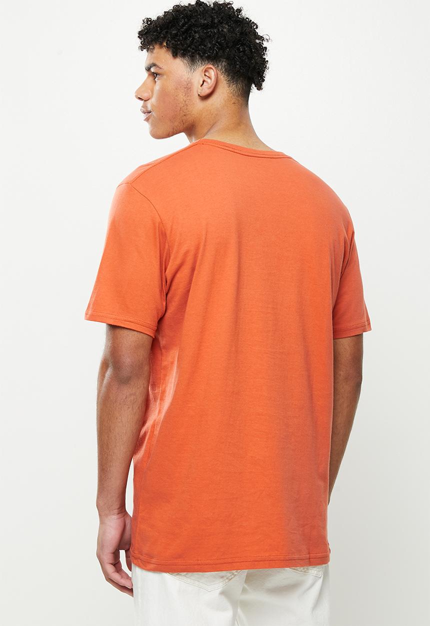 RVCA - Press short sleeve tee - burnt orche