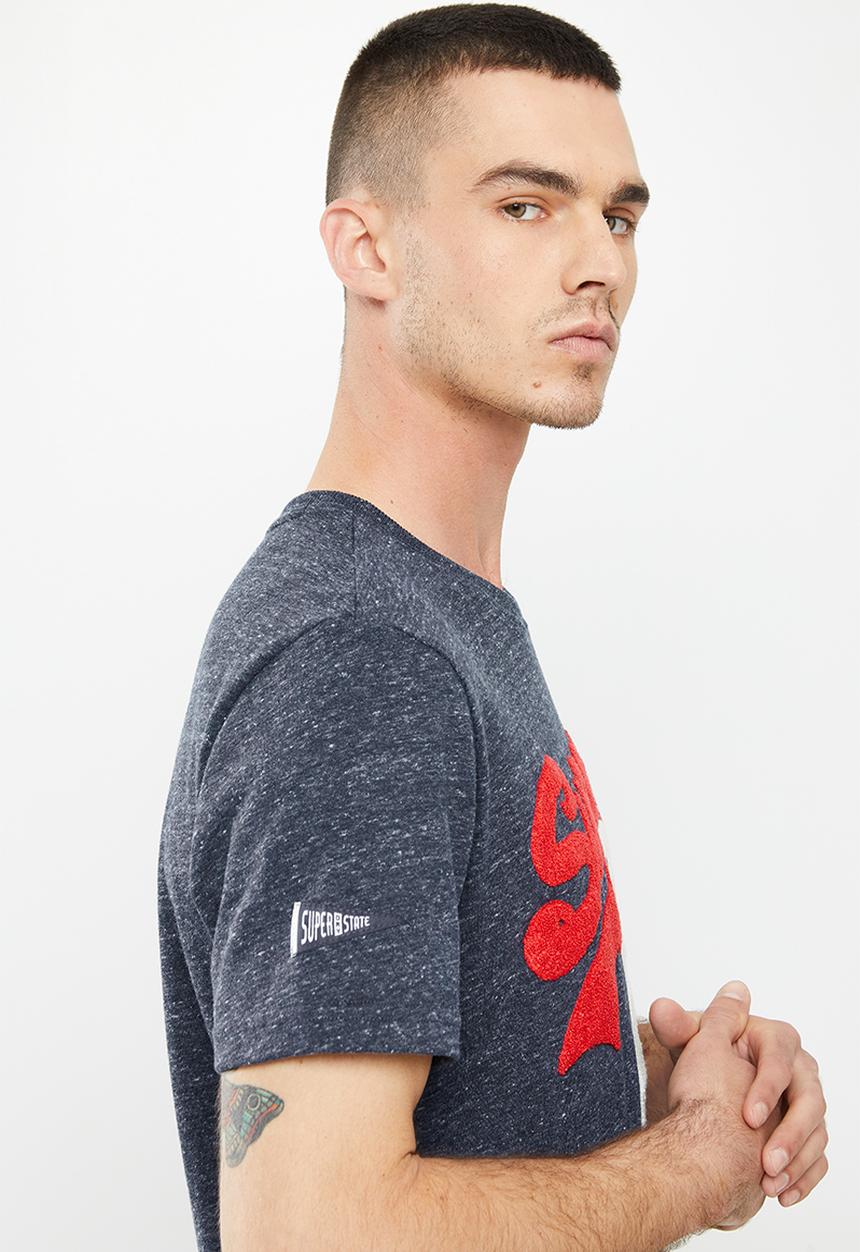 Superdry. - Vl source tee - navy marl