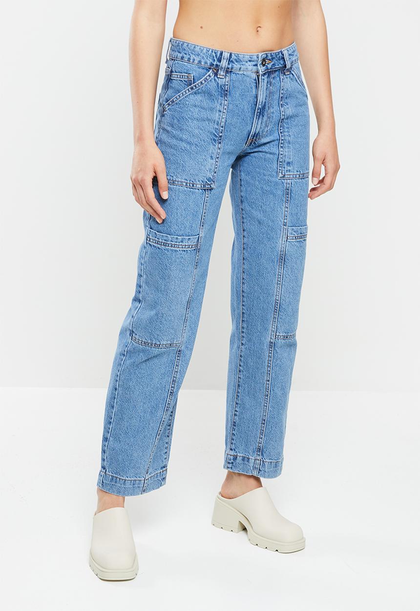 Cotton On - Utility straight leg jean - stormy blue