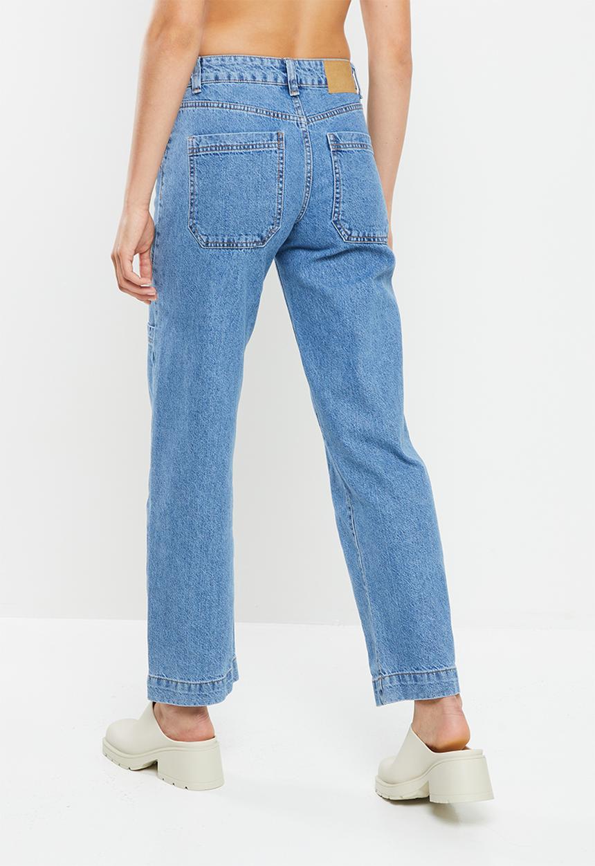 Cotton On - Utility straight leg jean - stormy blue