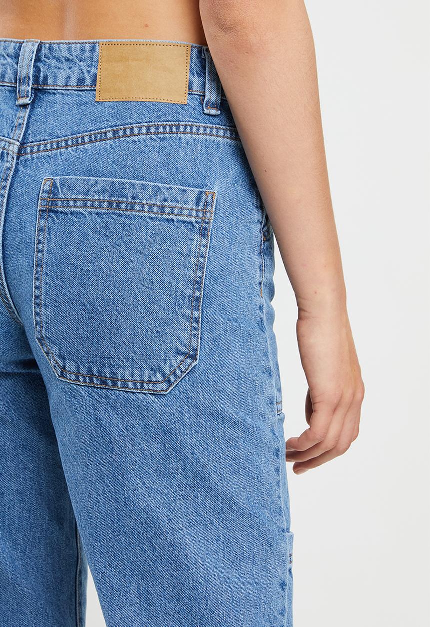 Cotton On - Utility straight leg jean - stormy blue