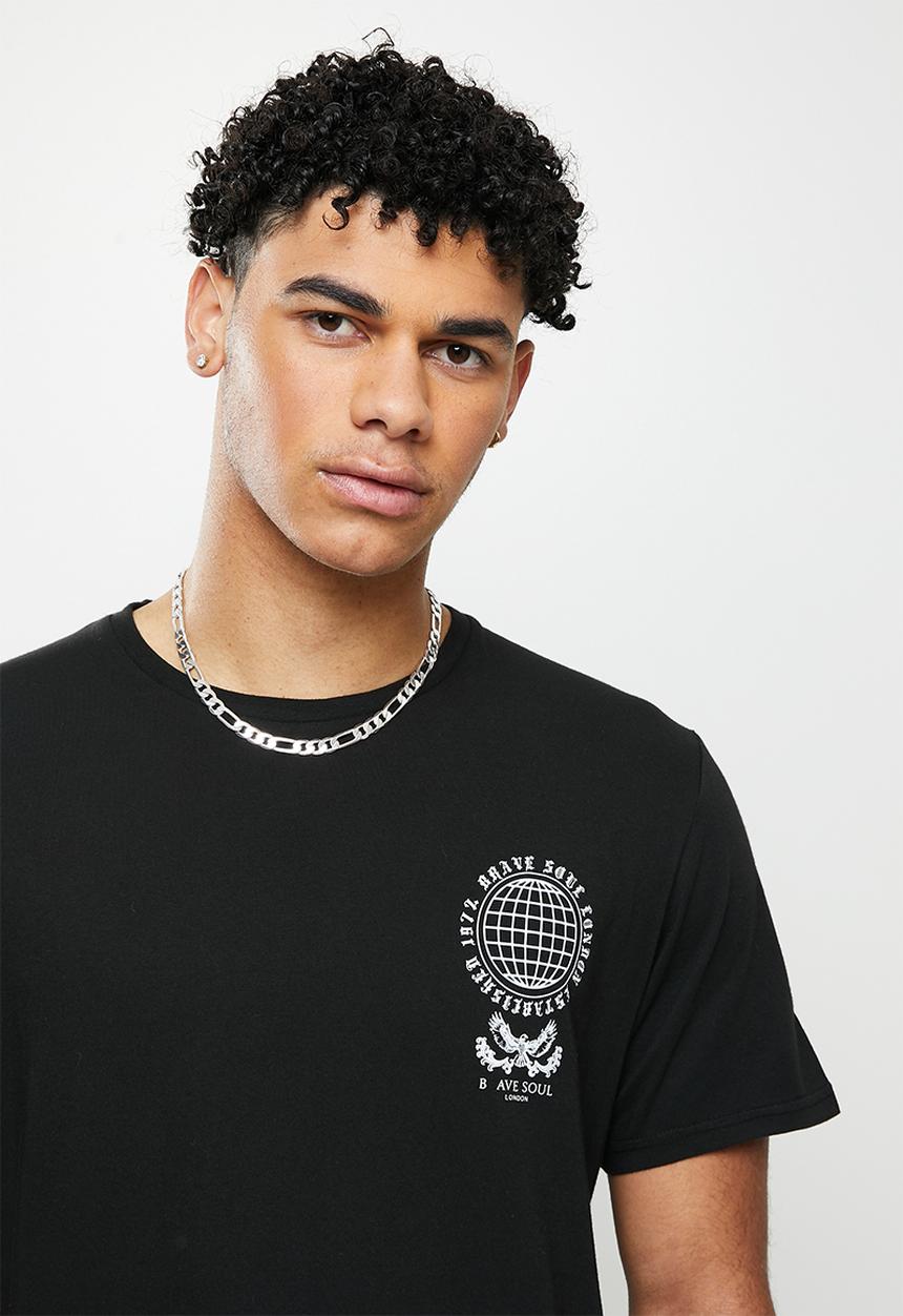 Brave Soul - Mts-119nitric - black beach dip dye & optic white