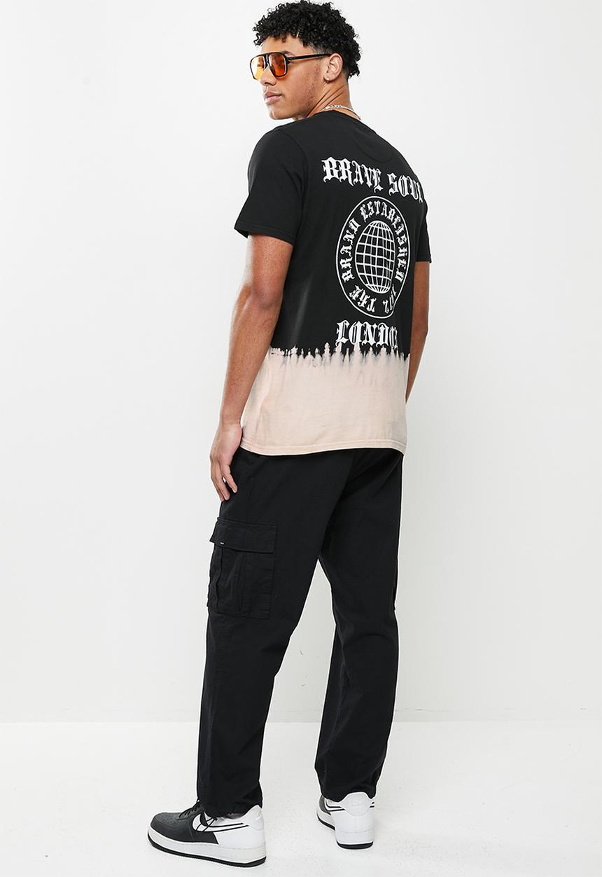 Brave Soul - Mts-119nitric - black beach dip dye & optic white