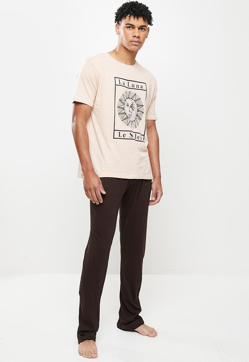 Brave Soul - Laluna sleep set - stone & choc brown