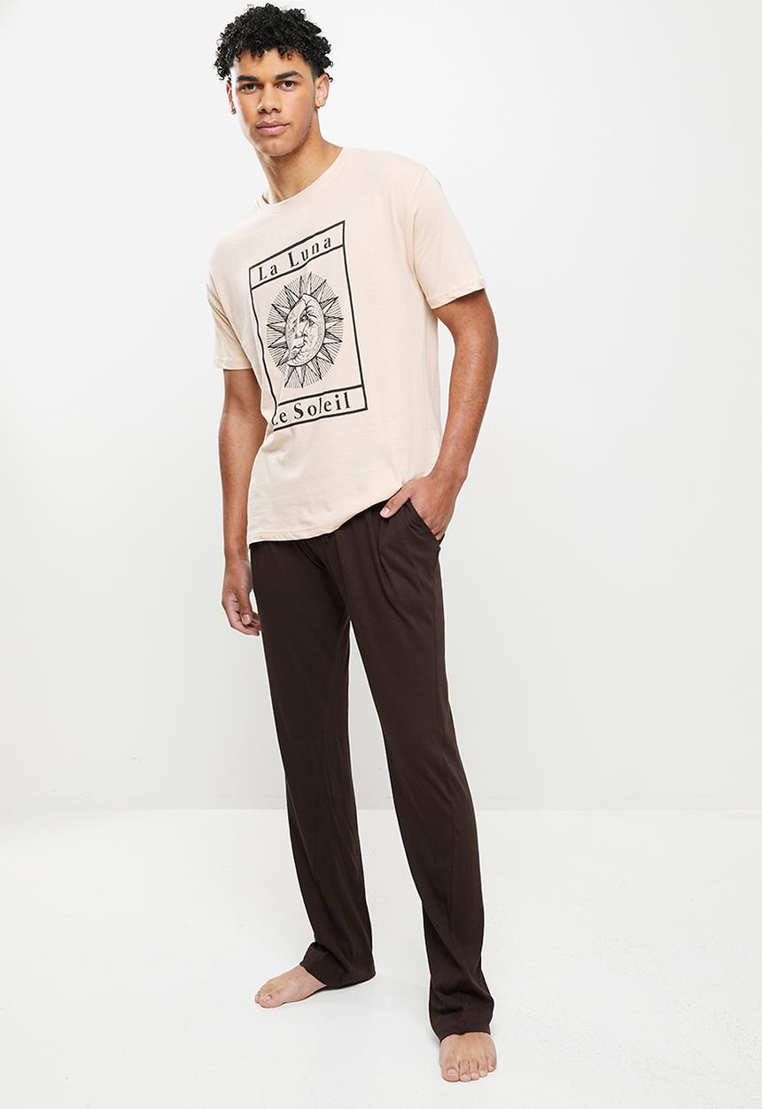 Brave Soul - Laluna sleep set - stone & choc brown