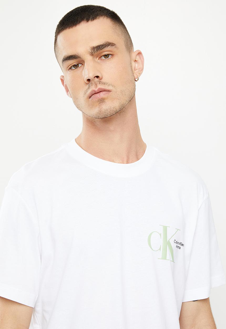 Calvin Klein - Dynamic ck back graphic tee - bright white
