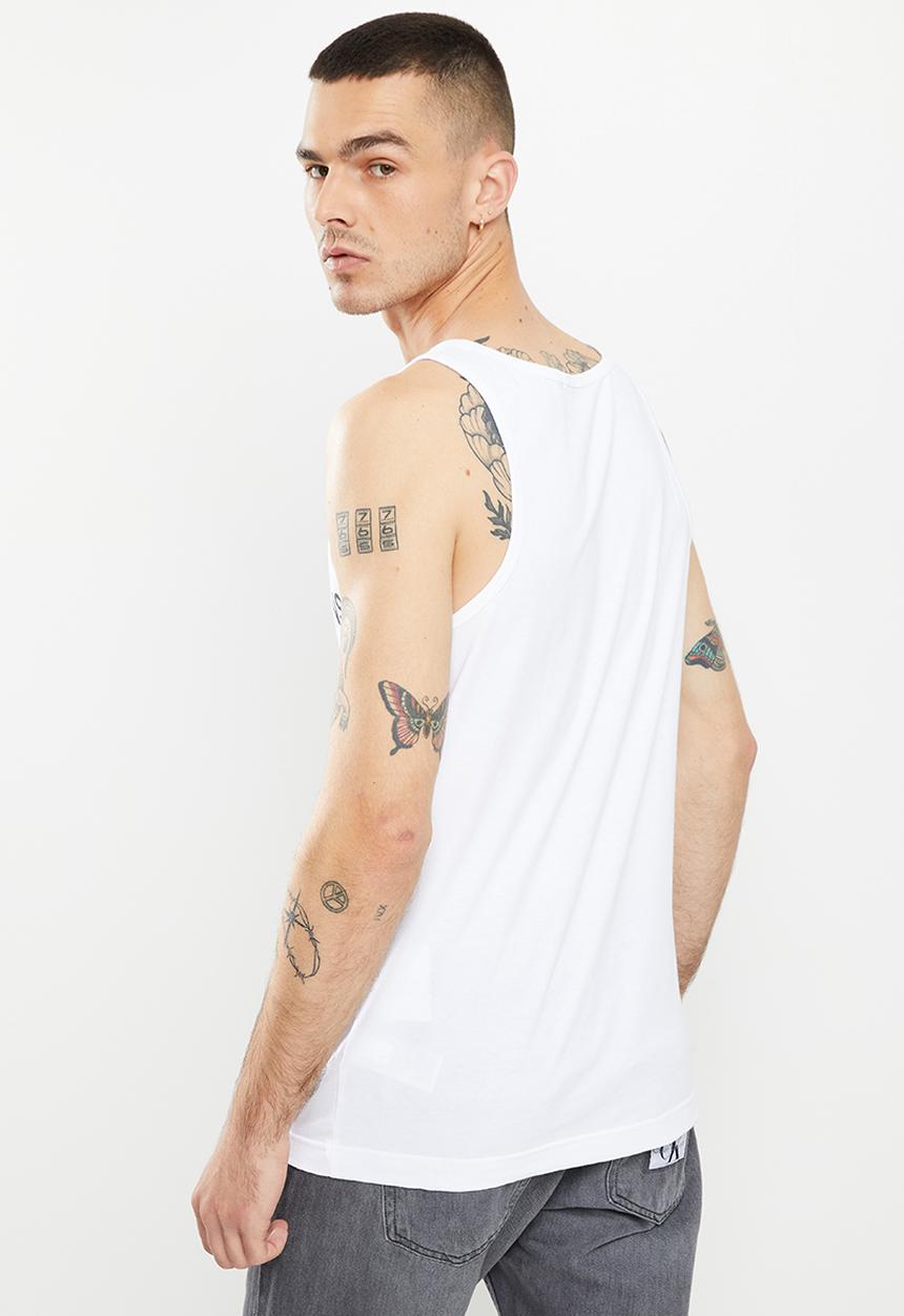 Calvin Klein - Institutional logo reg tank - bright white