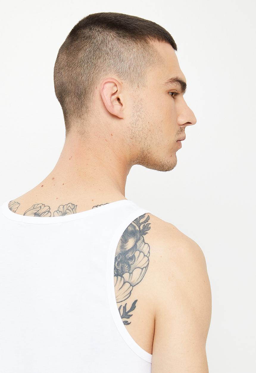 Calvin Klein - Institutional logo reg tank - bright white
