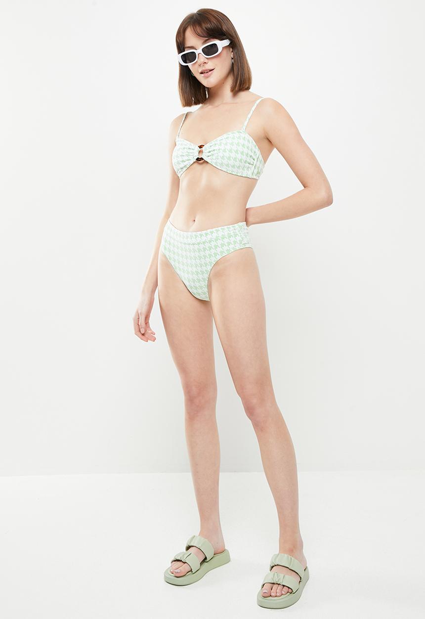 Roxy - Check it bandeau - sprucetone check 