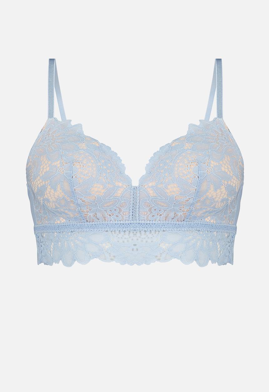 Hunkemoller - Shiloh non wired low bra - blue