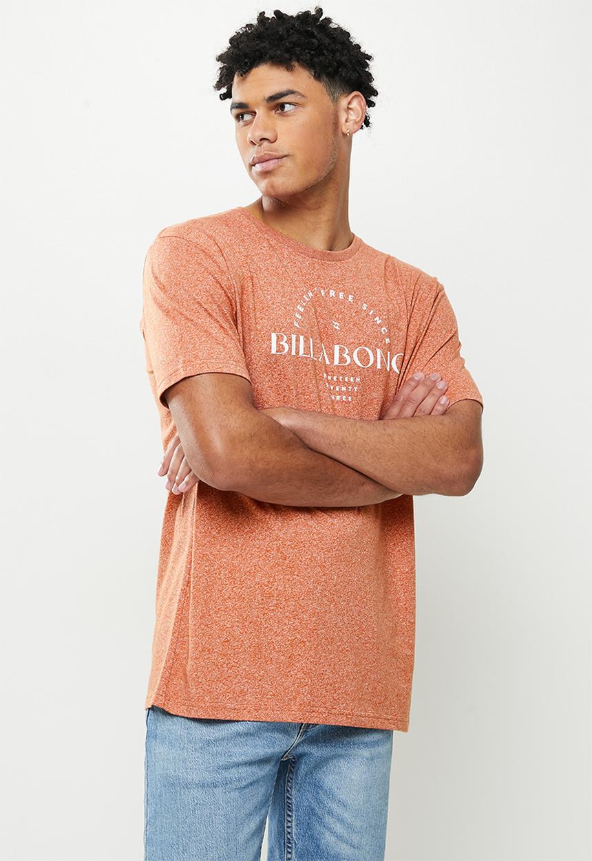 Billabong  - Coastal stown short sleeve tee - terracotta jasp