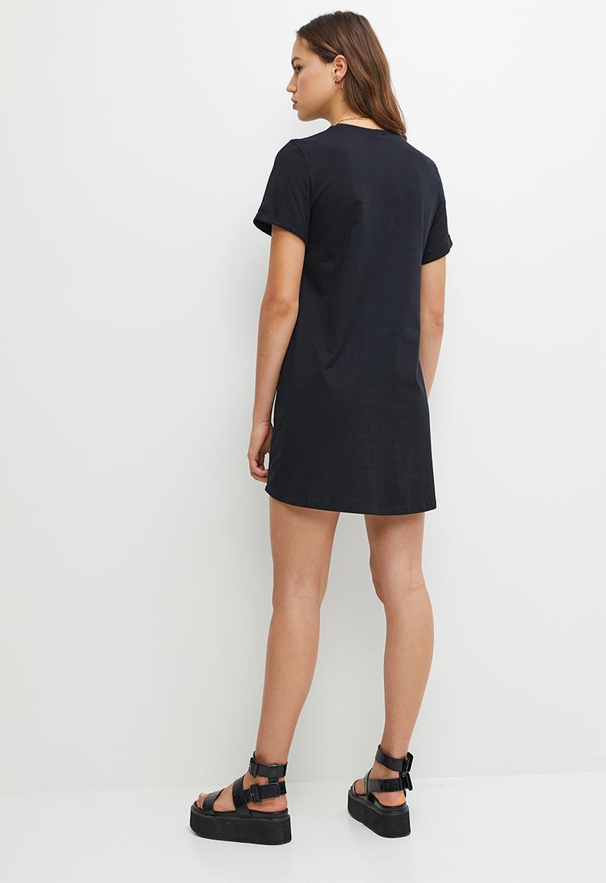 Blake - T-shirt dress mini - black