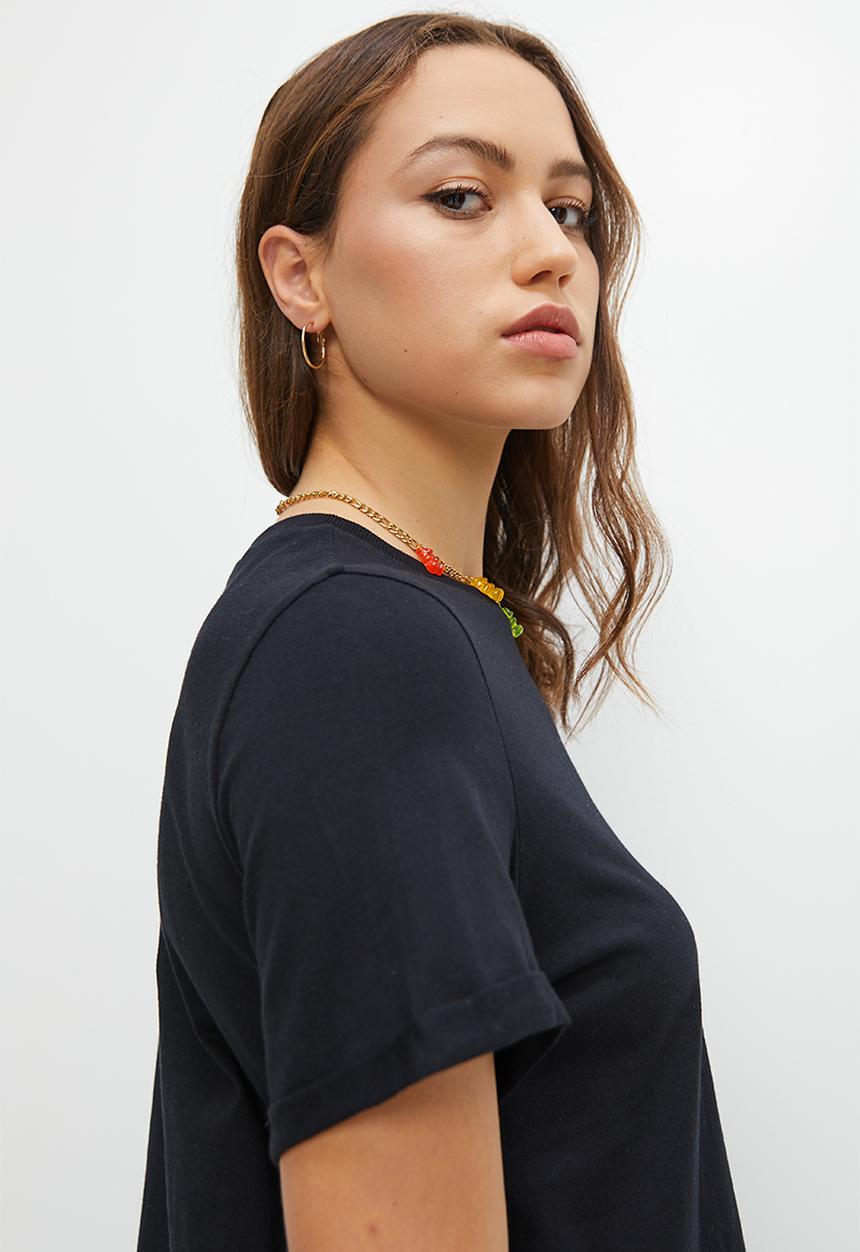 Blake - T-shirt dress mini - black
