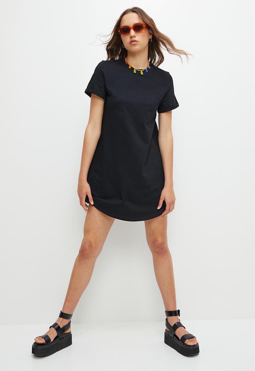 Blake - T-shirt dress mini - black