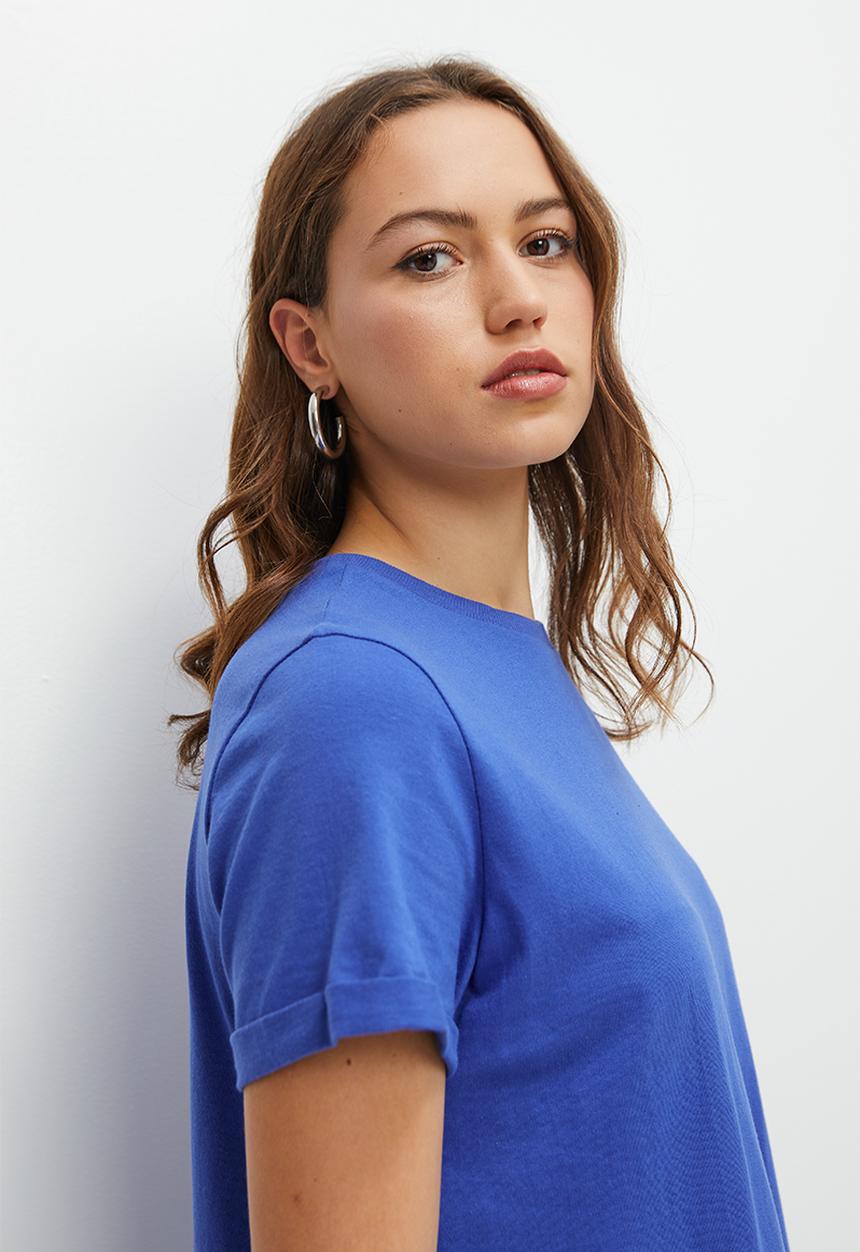 Blake - T-shirt dress mini - cobalt