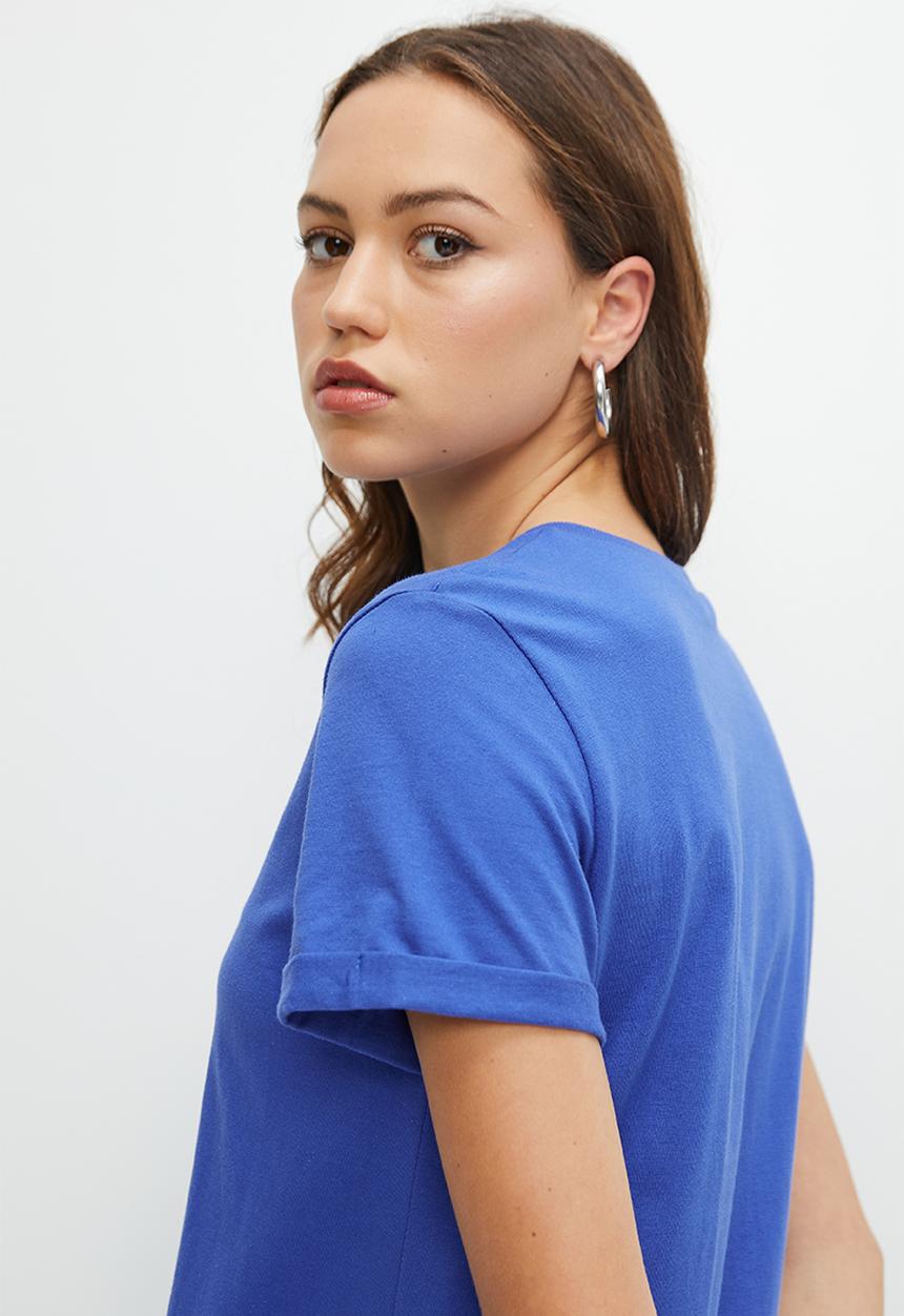Blake - T-shirt dress mini - cobalt