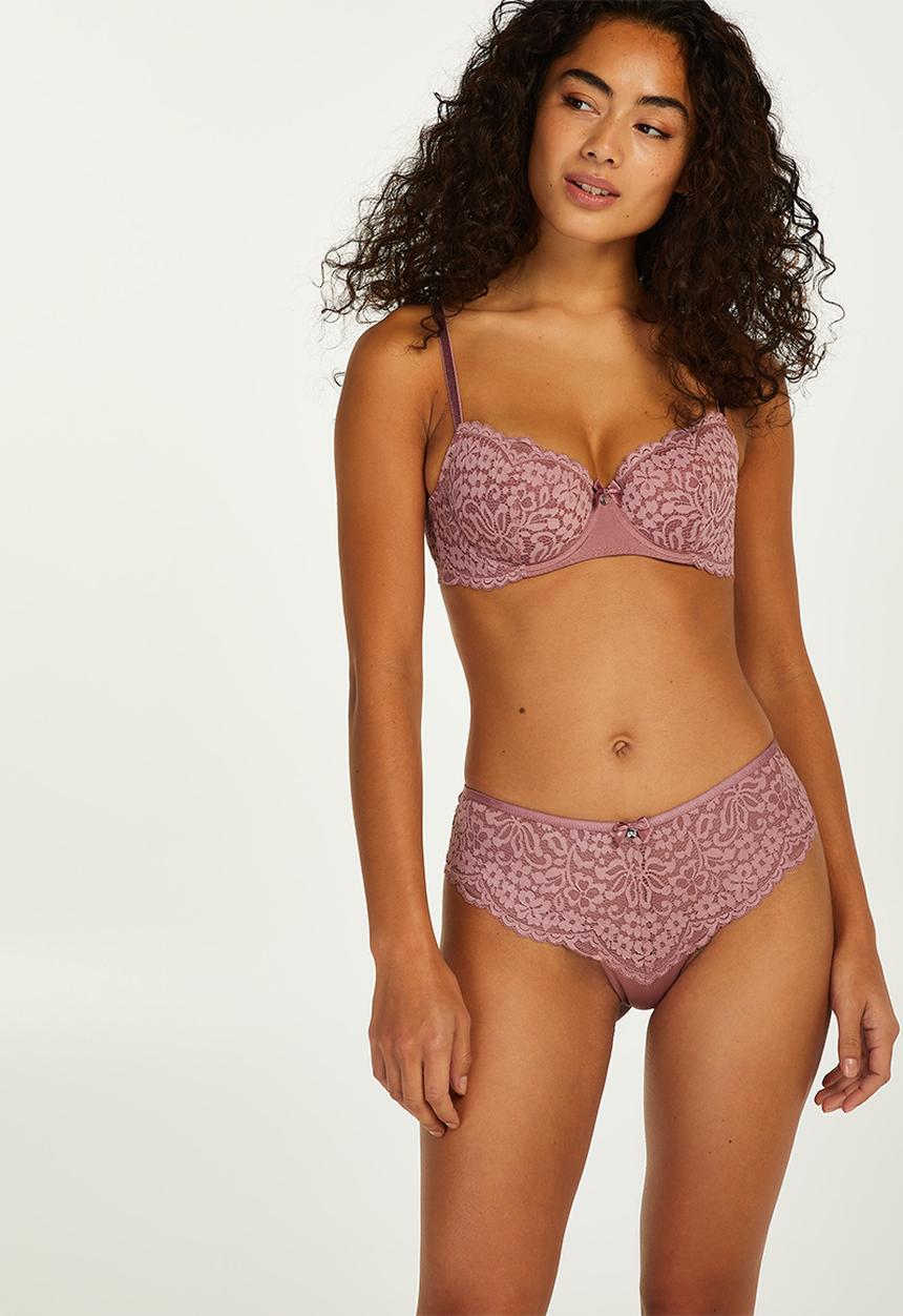 Hunkemoller - Rose padded bra - purple