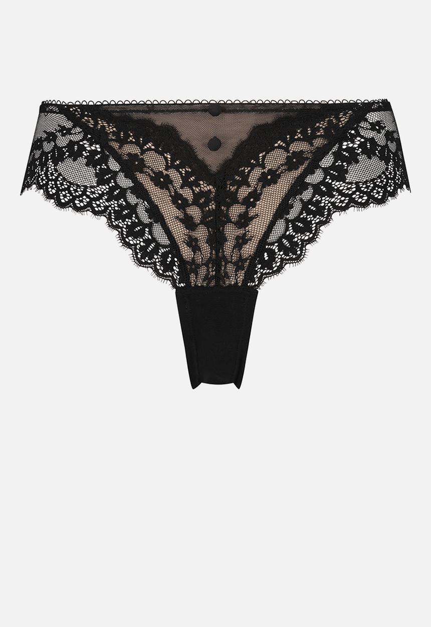 Hunkemoller - Daisy brazilian panty - black