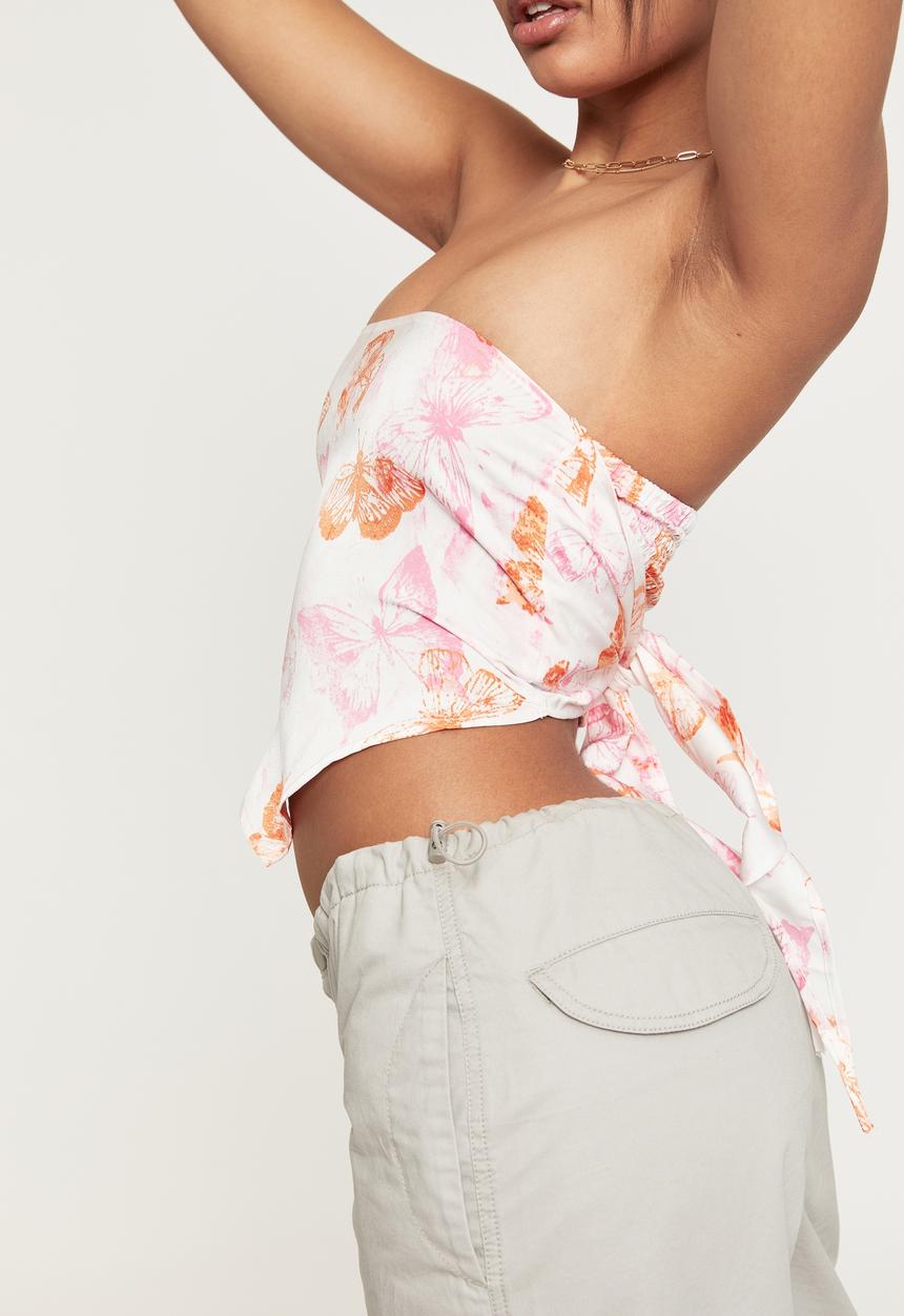 Supré  - Ines scarf top - christina butterfly bubblegum
