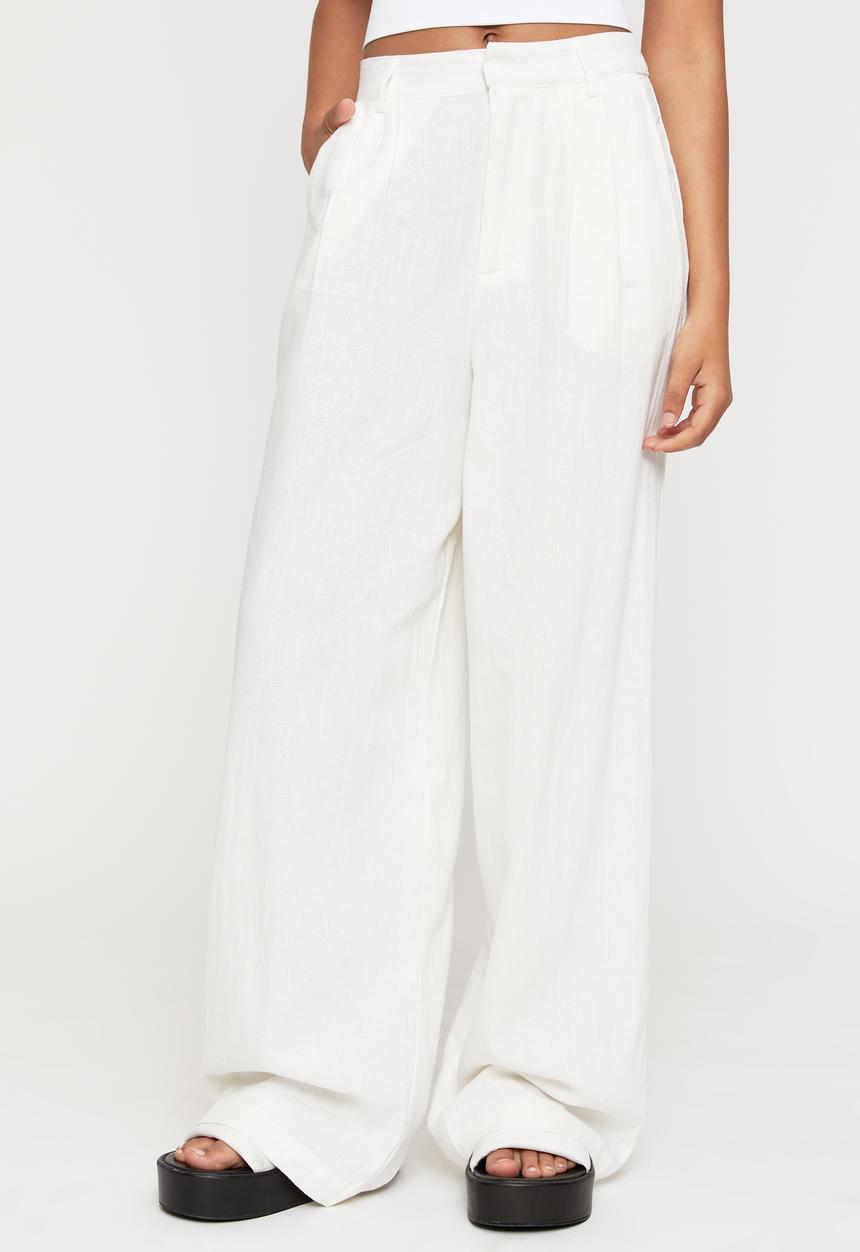 Supré  - Kendall wide leg pant - white