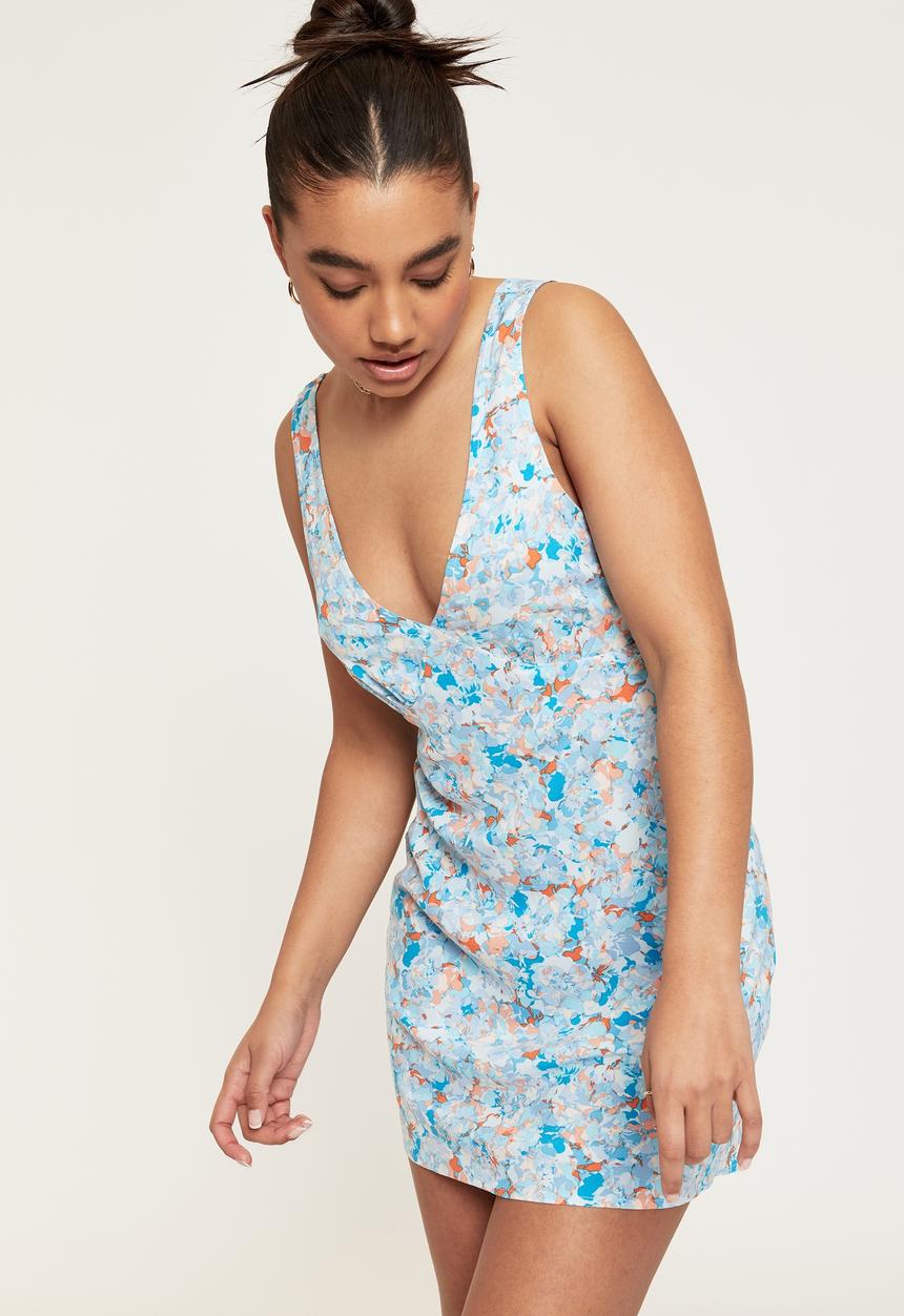 Supré  - Lina mini dress - lula floral electric blue