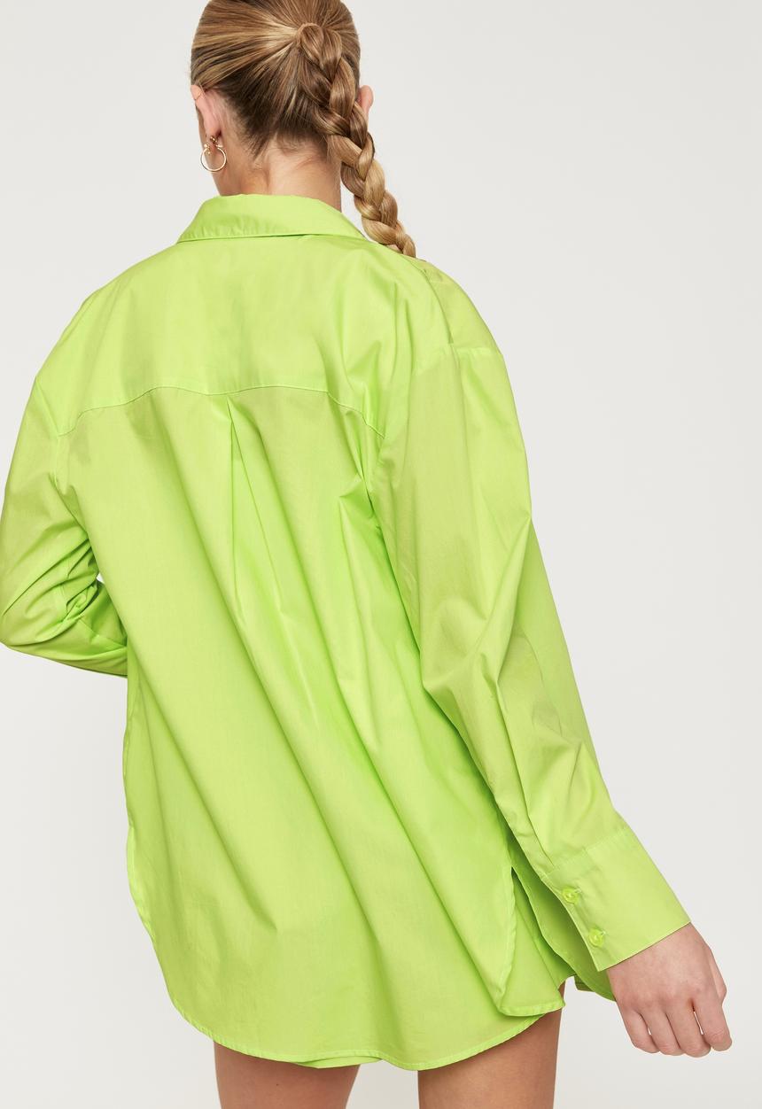 Supré  - Tessa casual oversized shirt - lime pop