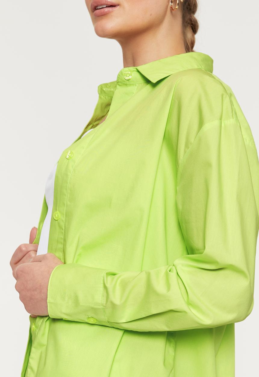 Supré  - Tessa casual oversized shirt - lime pop