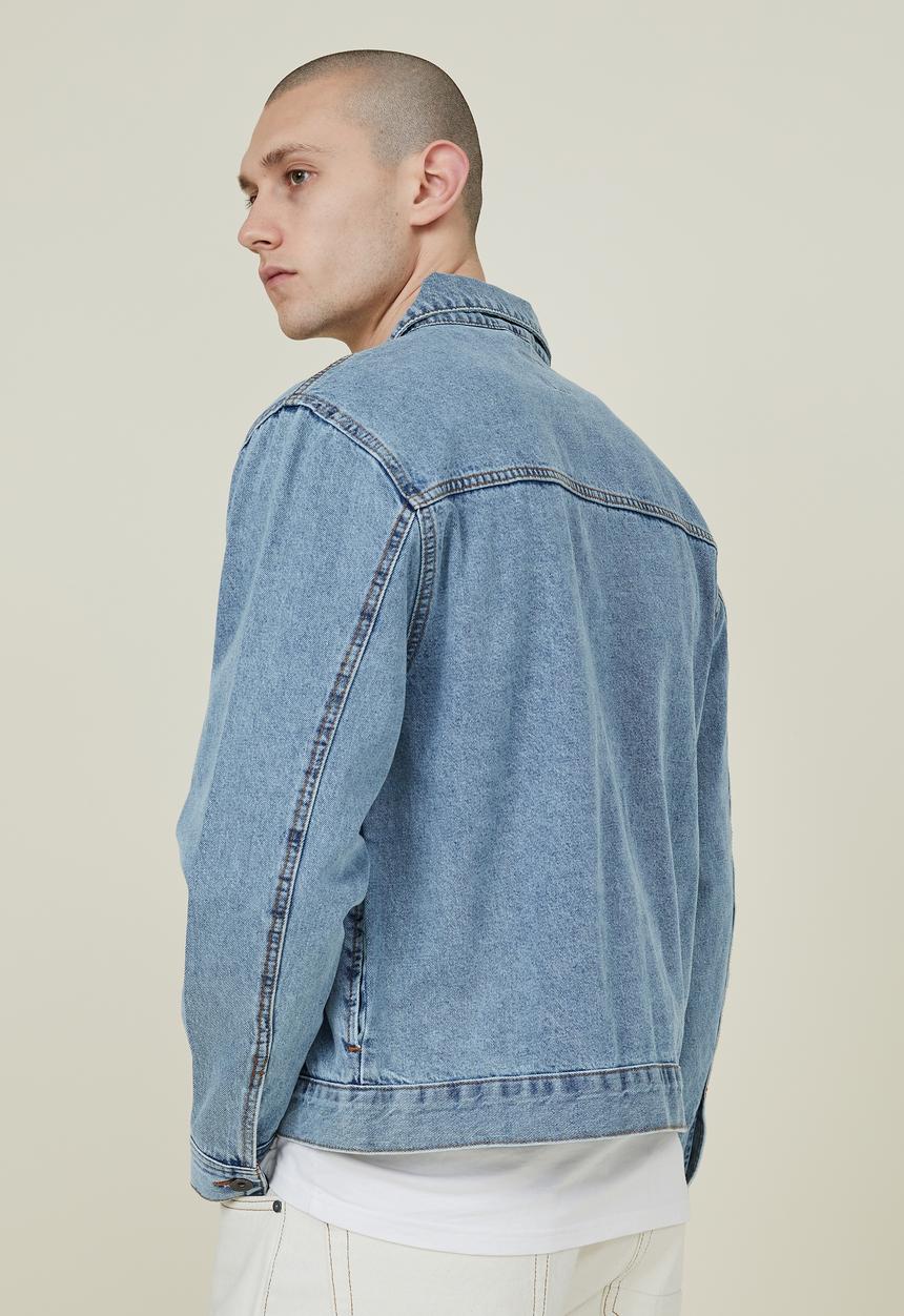 Cotton On - Bowery denim jacket - vintage blue