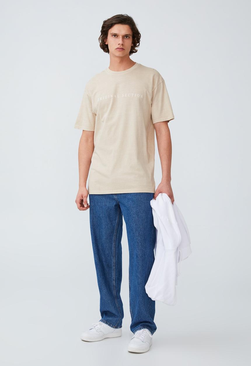 Cotton On - Easy T-shirt - cashew/original section