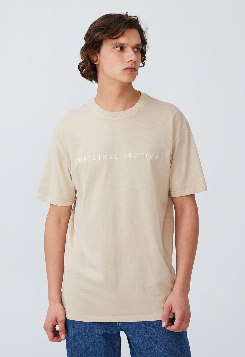 Cotton On - Easy T-shirt - cashew/original section