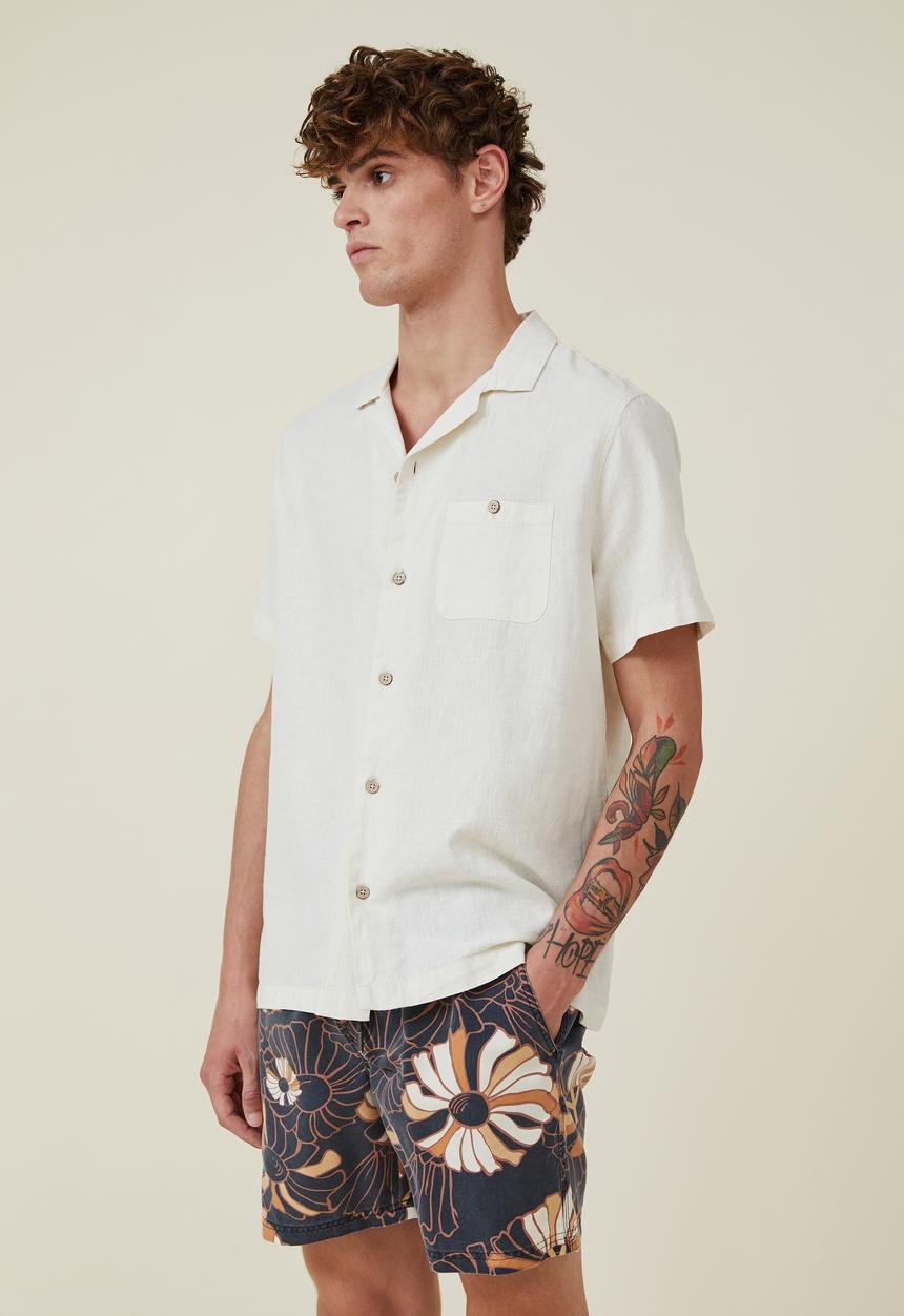 Cotton On - Kahuna short - black daisy