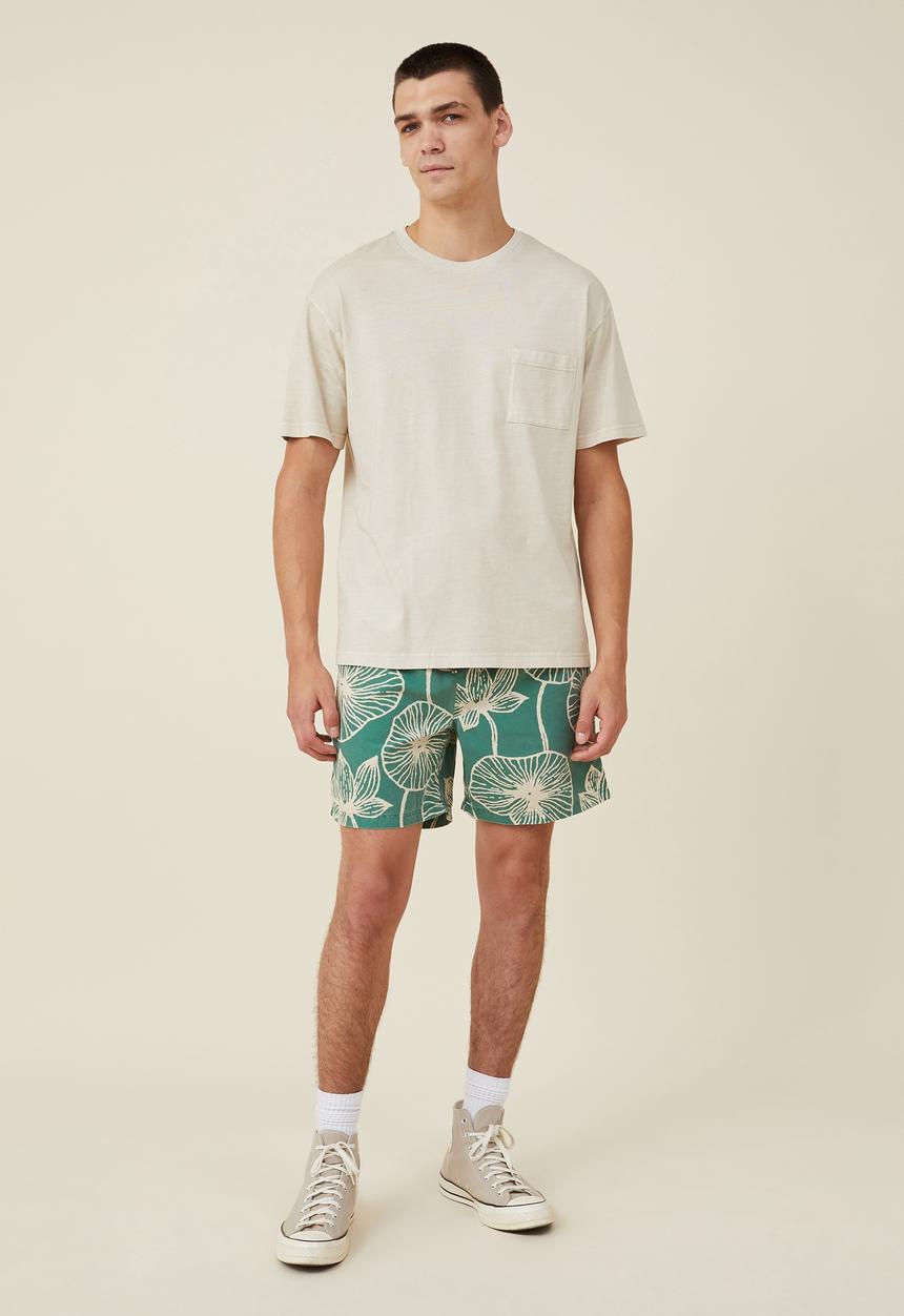 Cotton On - Kahuna short - green floral