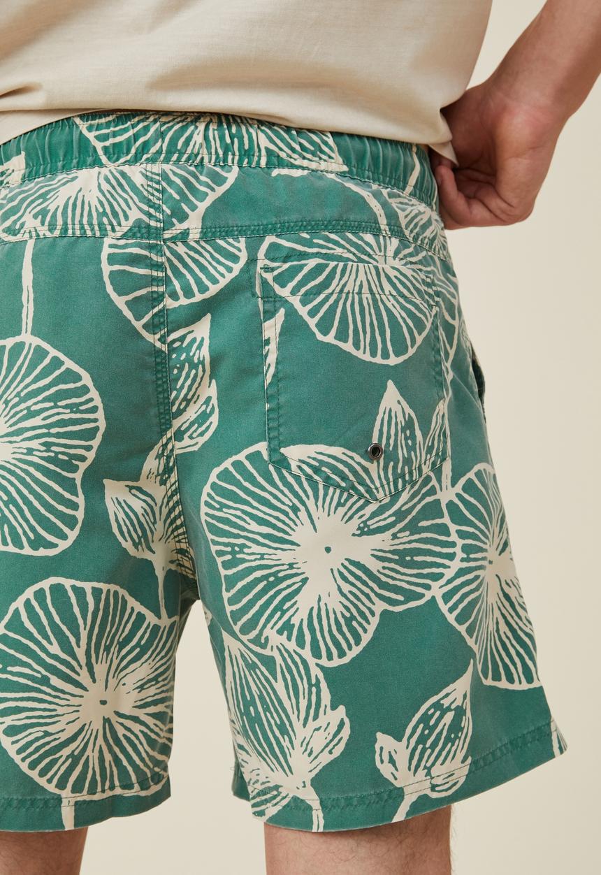 Cotton On - Kahuna short - green floral