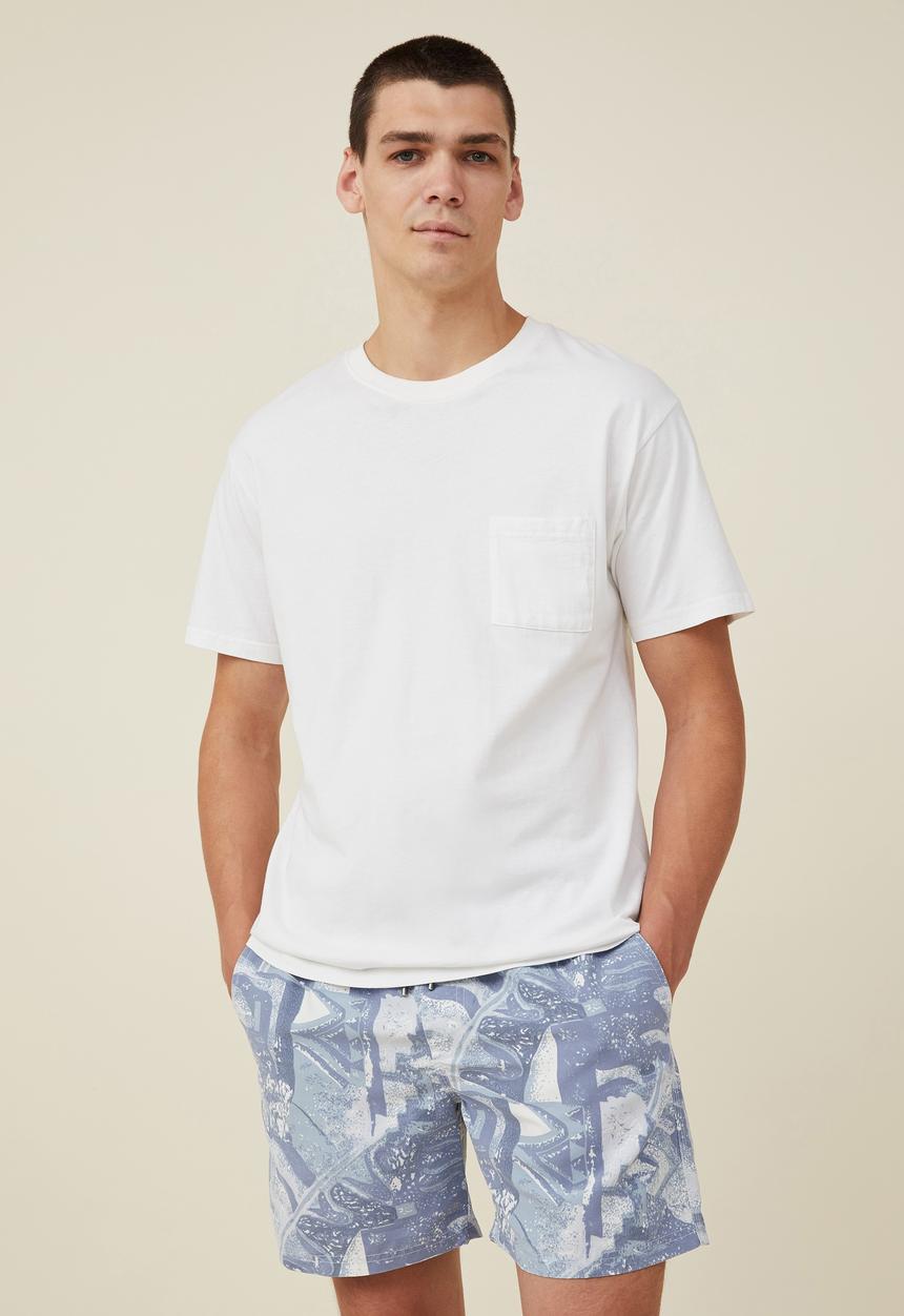 Cotton On - Kahuna short - pale blue party