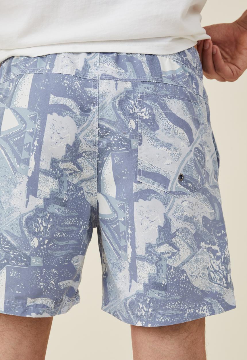 Cotton On - Kahuna short - pale blue party