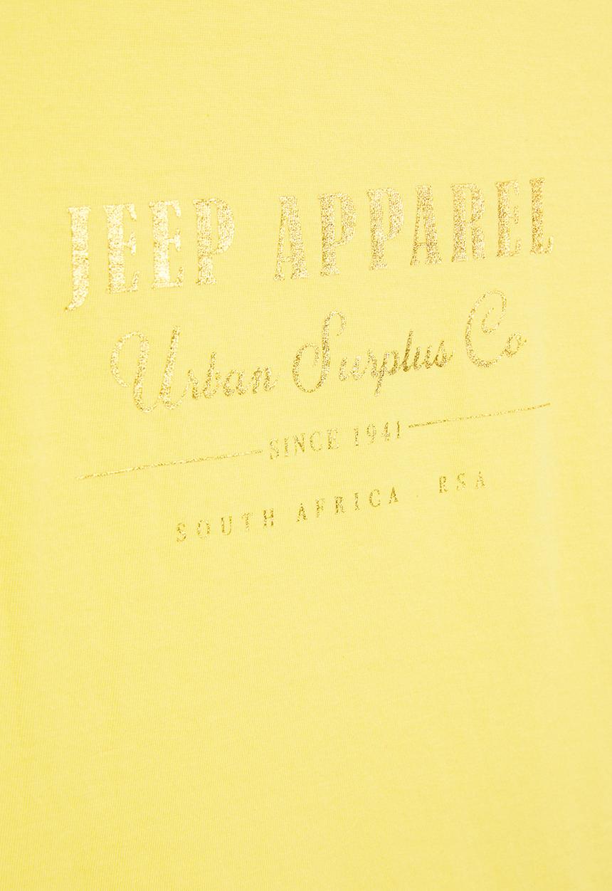 JEEP - Jeep graphic T-shirt - yellow