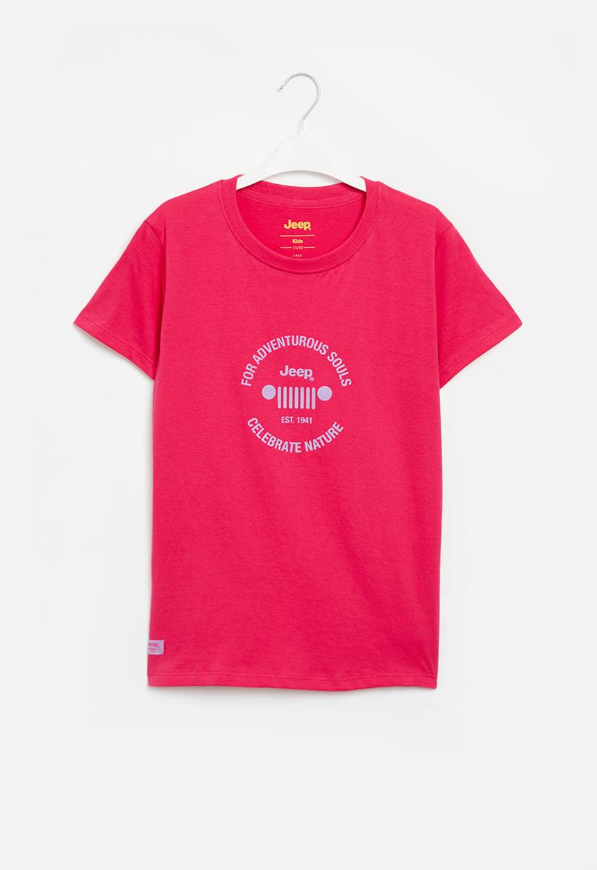 JEEP - Jeep logo T-shirt - pink