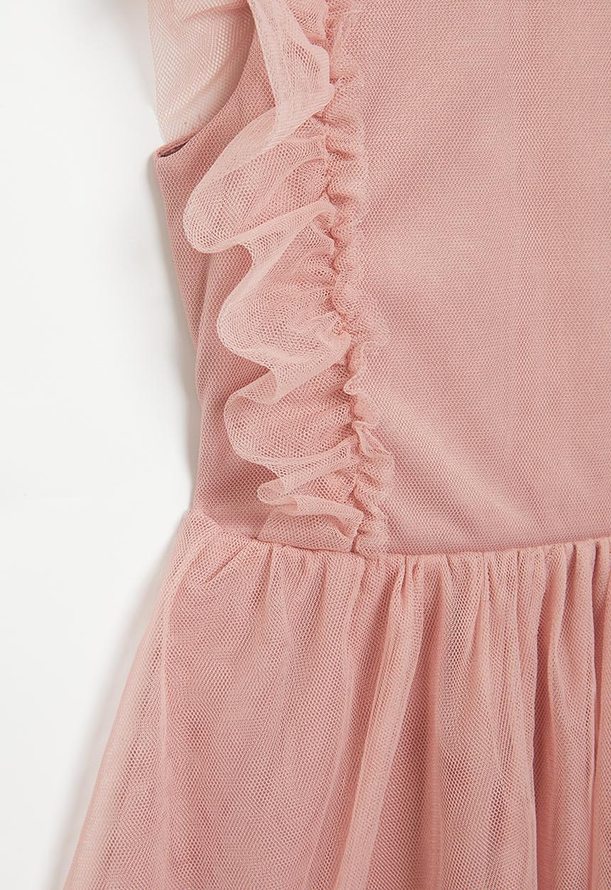 Superbalist - Tulle dress with frill - pink rose 
